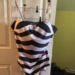 Barbie Original striped bathing suit, torrid size 3
